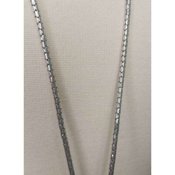 Brighton Mumtaz Large Heart Convertible Silver Adjustable Necklace - Picture 6 of 8
